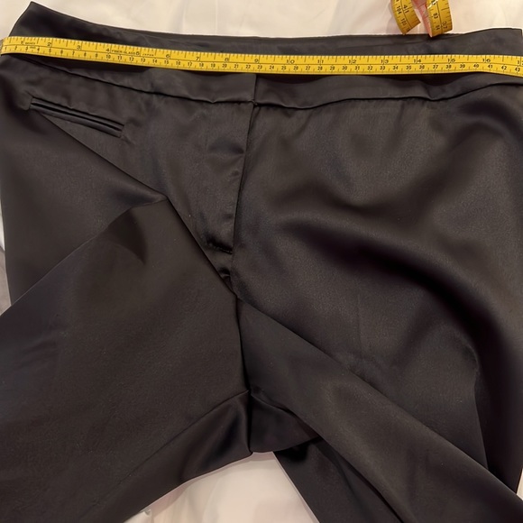 Black satin trousers. NWT. Size 12. Classic - Picture 6 of 6